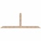 Ekena Millwork Portland Smooth Timber Gable Bracket, Douglas Fir, 108"W x 40"H x 5 1/2"D x 5 1/2"F, 9/12 Pitch GBW108X40X0606POR00SDF - alternate 1
